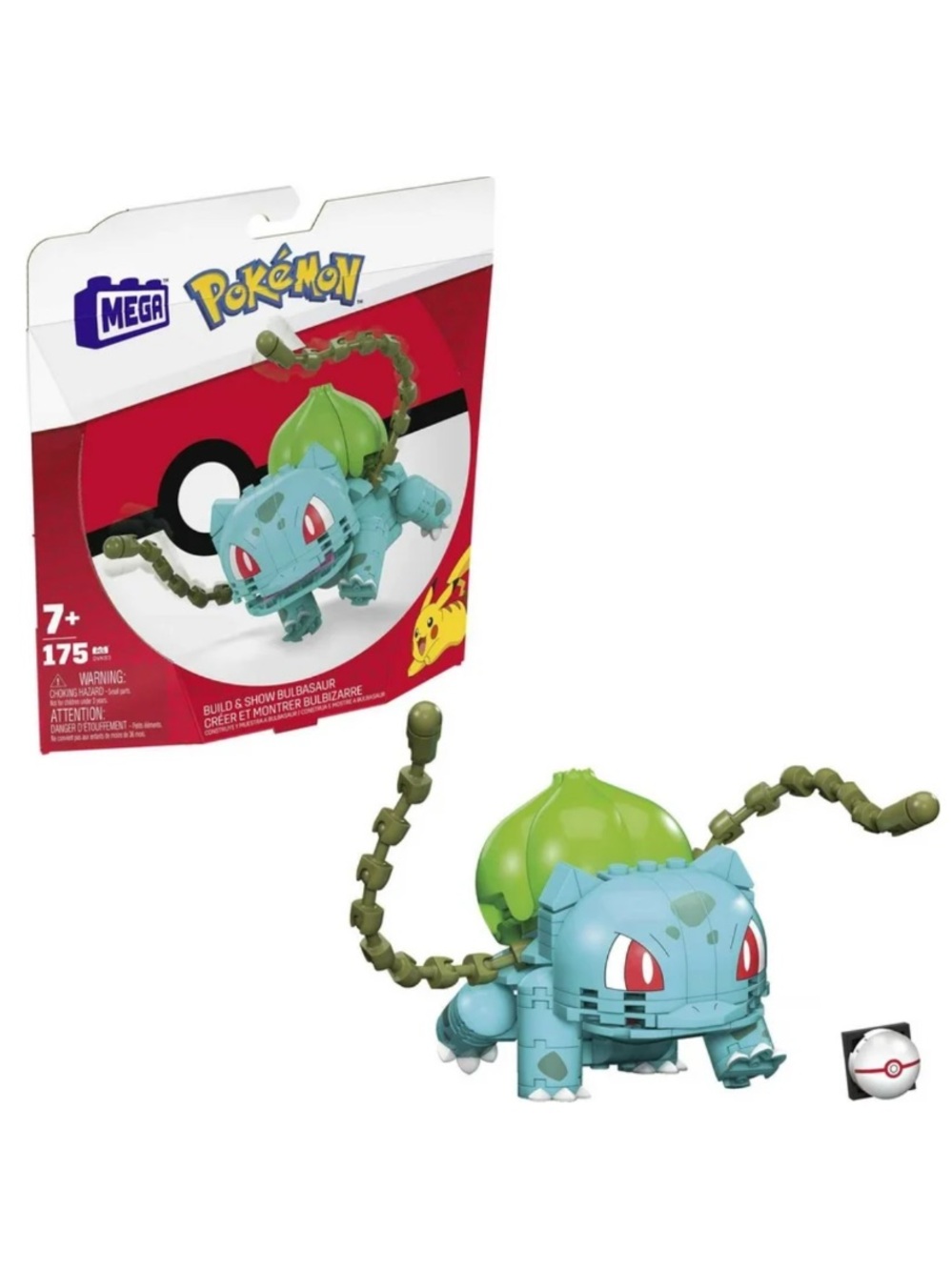 MEGA Pokemon Building Toy Kit Bulbasaur (175 Pieces)